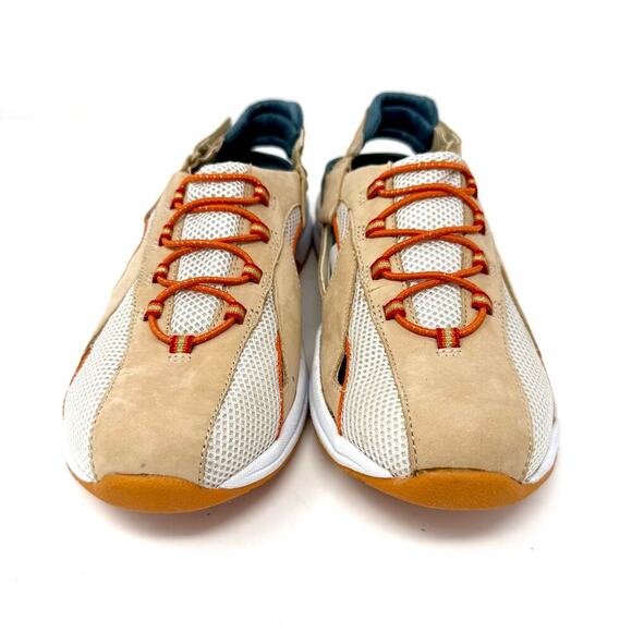 St. John's Bay Active Sandal Sneakers Size 8.5 Taupe Orange Sling Back NIB - Picture 2 of 8